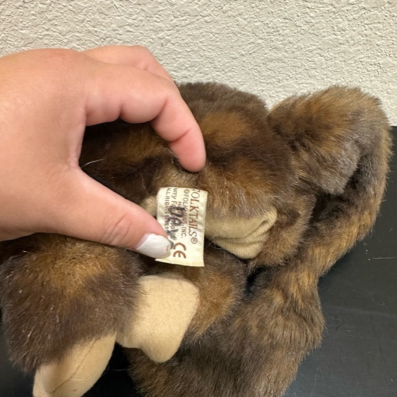 Folkmanis Brown Monkey Plush Long Tail Full Body Hand Puppet Stuffed Animal 10" - Picture 3 of 4